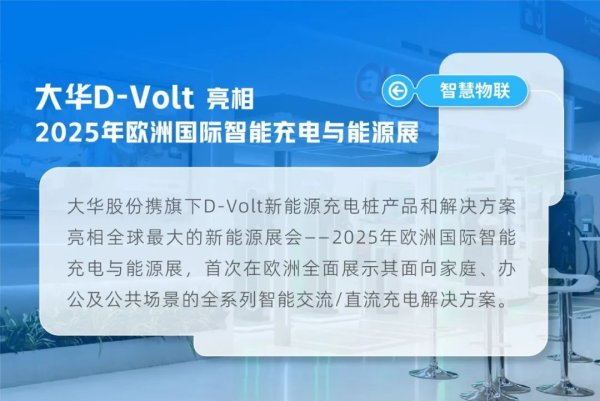 在线配资查询 大华D-Volt亮相2025年欧洲国际智能充电与能源展